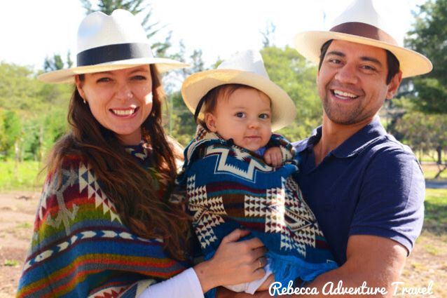 Rebecca and her family in Ecuador