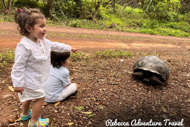 Kids exploring the Galapagos.