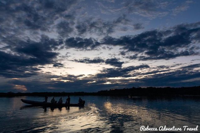 Canoeing in the Ecuadorian Amazon