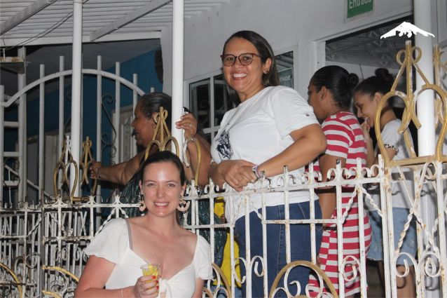 Rebecca's stay with a local family for dinner in Colombia