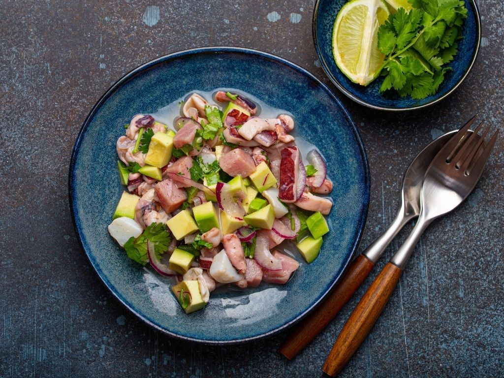 best time to visit peru - peruvian ceviche