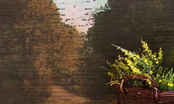 Detail van behang Septembre uit de Panoramique-collectie van Élitis