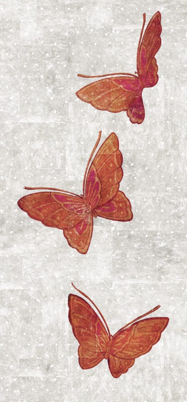 Behang La Chasse aux papillons uit de Soleil Levant-collectie van Élitis