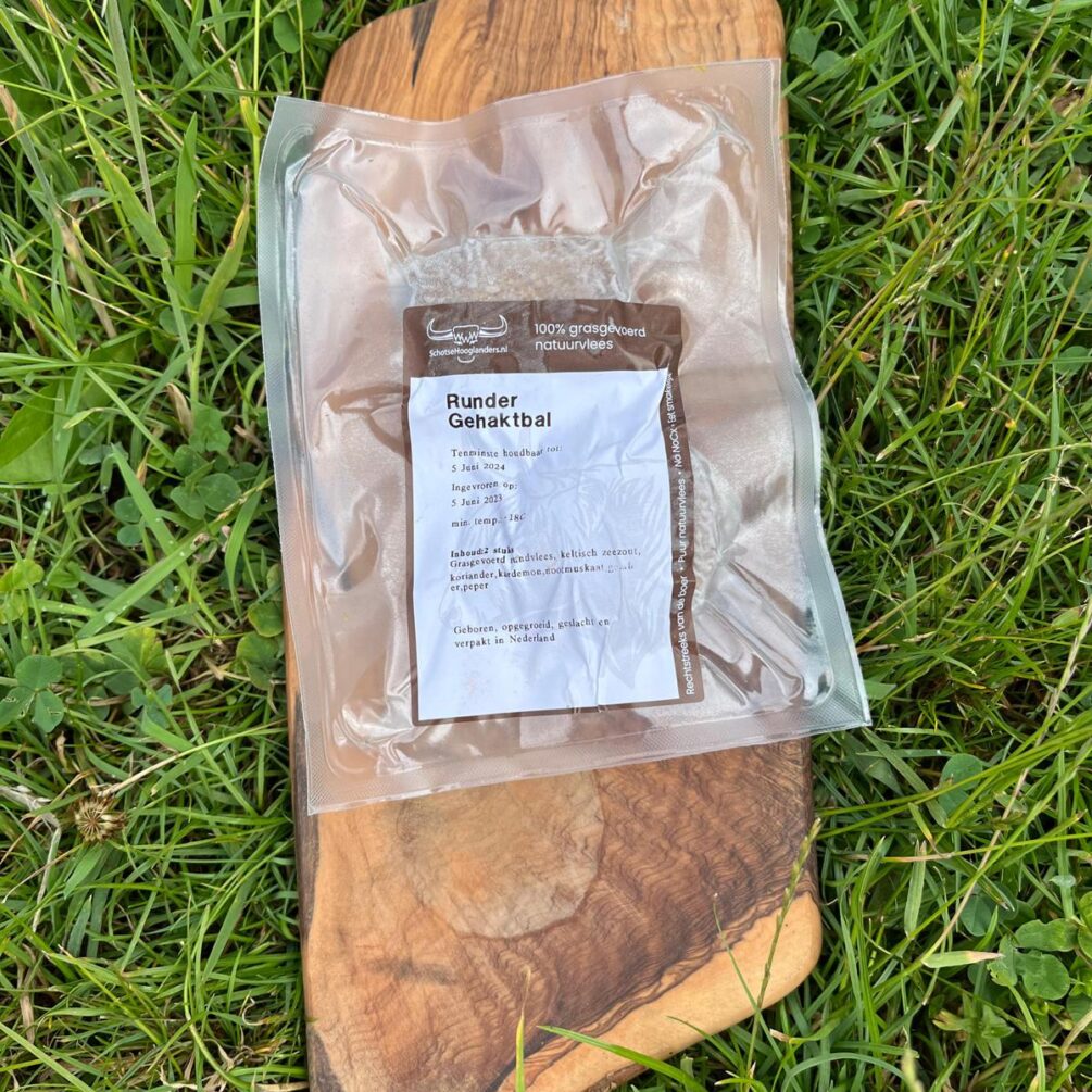 Gehaktballen SHL Grasgevoerde gehaktballen in verpakking