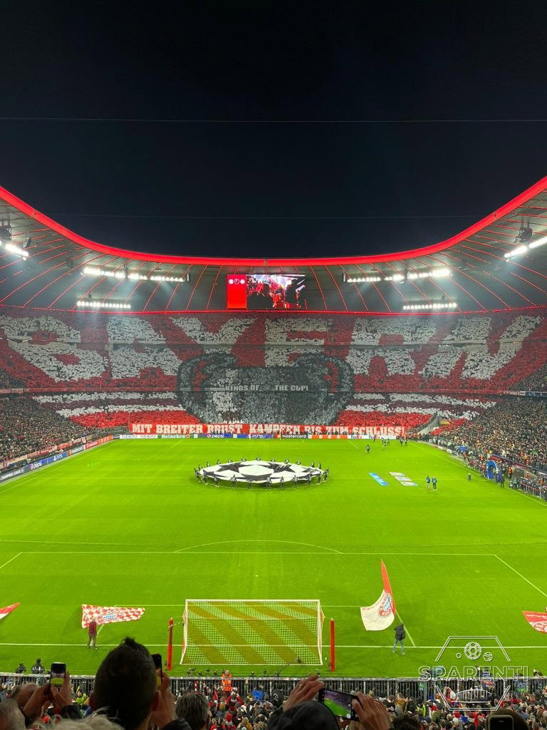 Wedstrijd van FC Bayern München in de Allianz Arena