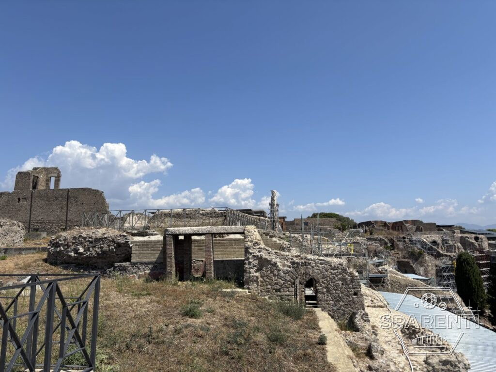De opgravingen van Pompei bij Napels