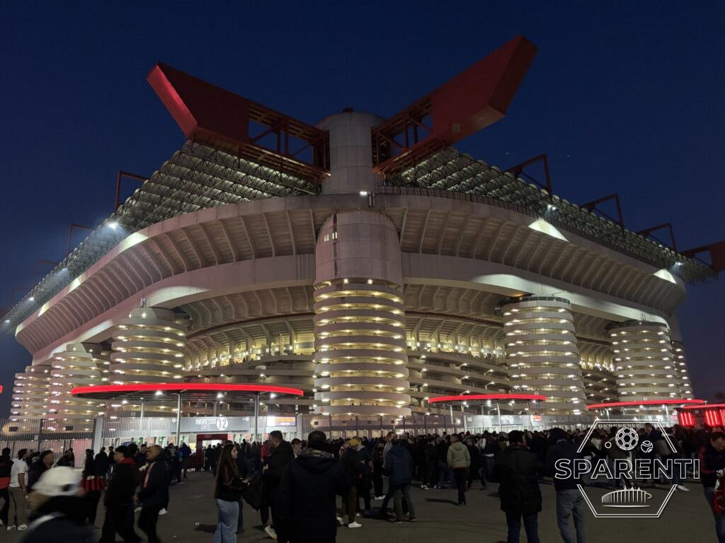 San Siro tijdens een wedstrijd van AC Milan of Inter
