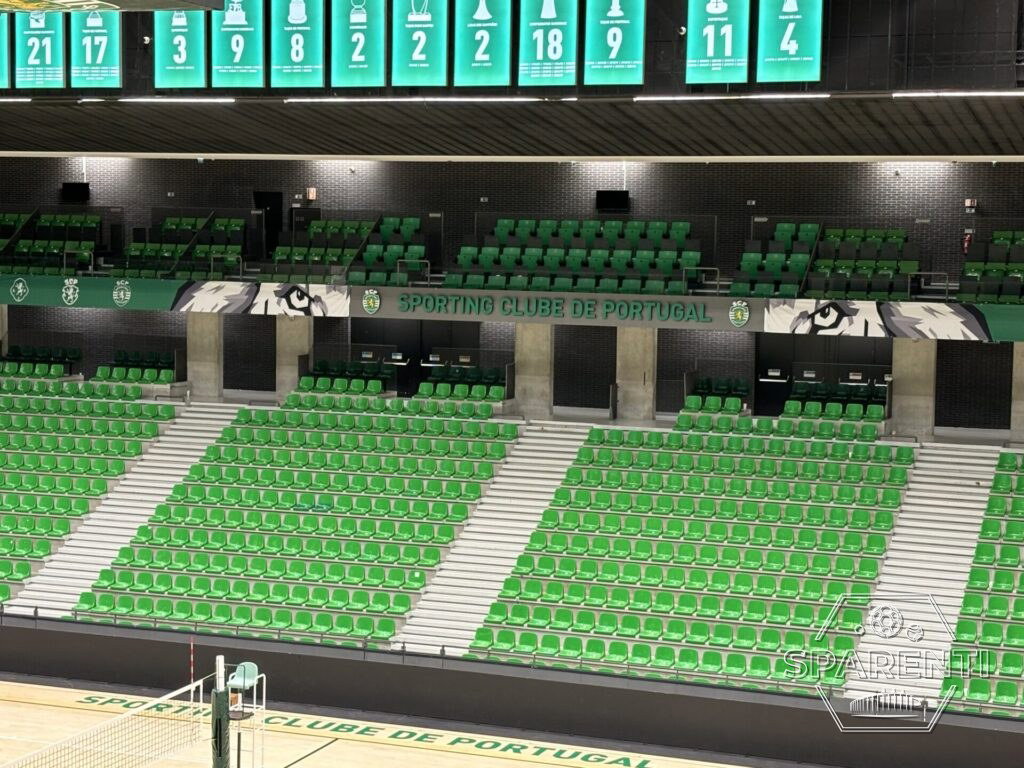 Het futsalpaleis van Sporting CP in Lissabon