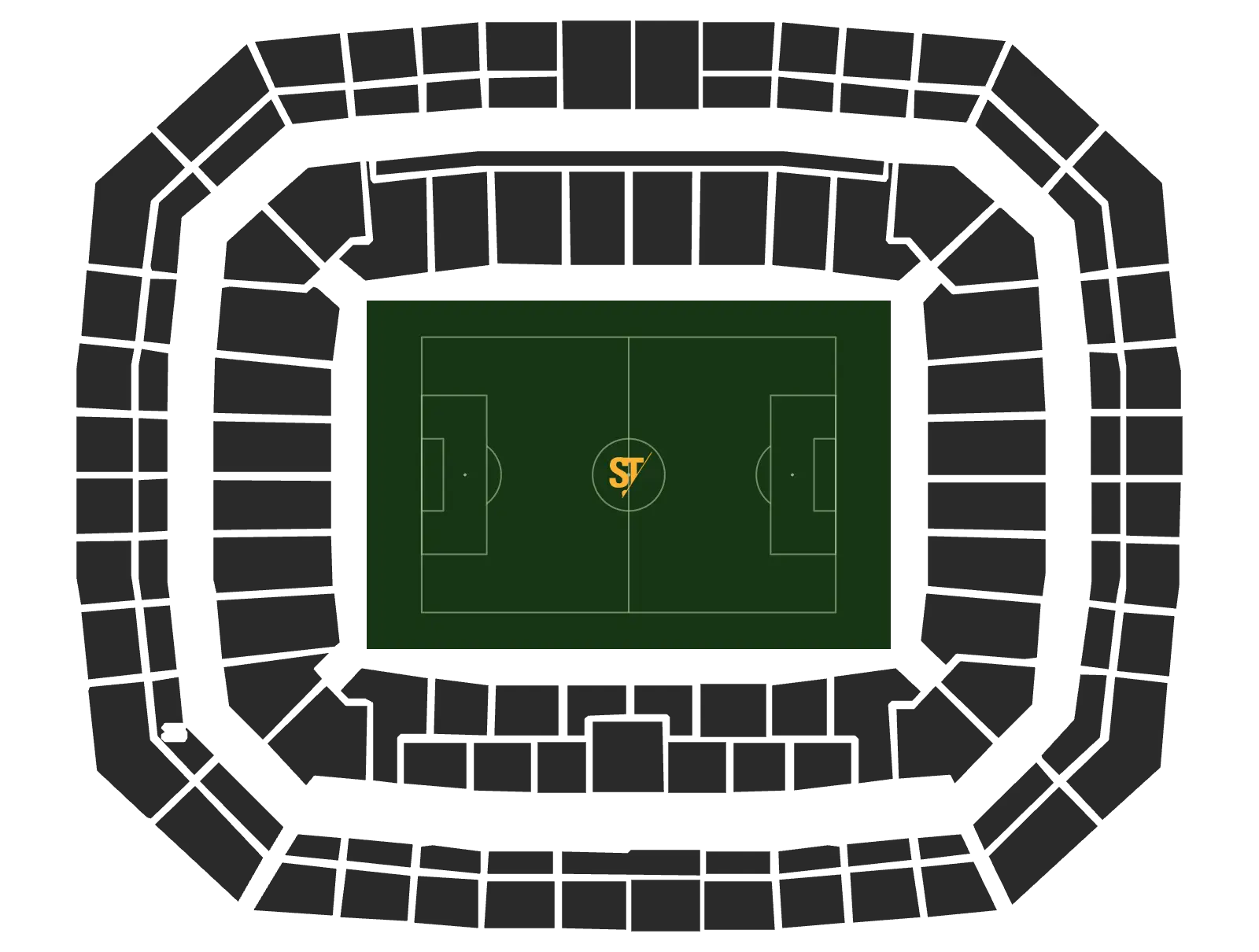 Stadionplattegrond Schalke 04 - Elversberg