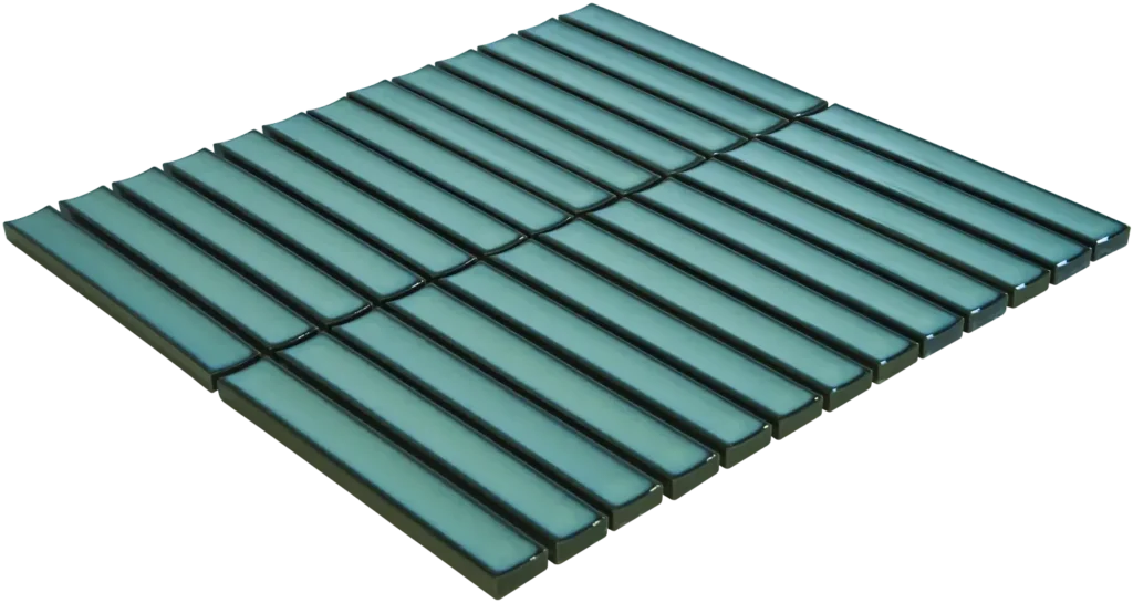 【No.188】海猫~ブルーグリーン~ キラキラ グラデーション SEF20500 Ocean Green Glossy - The Mosaic Factory