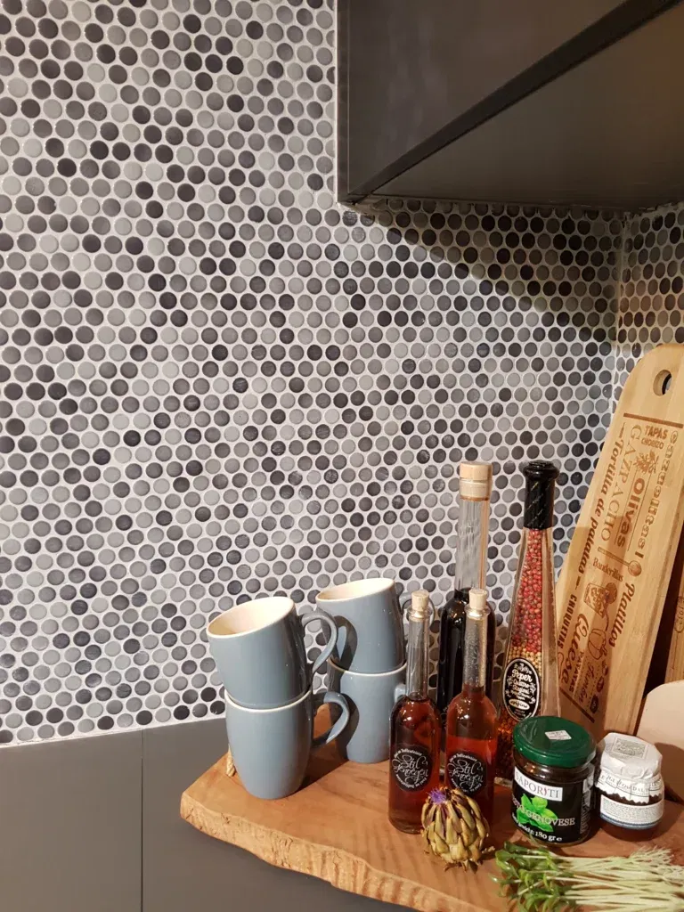 VKN900 Grey Mix Glossy The Mosaic Factory