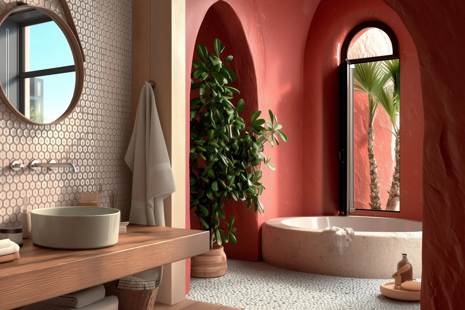 Render bathroom with AFH-OH-13200 2