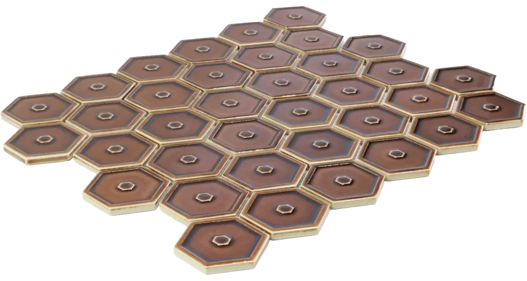 AFH-OH-13800 Osiris Hertman Hexagon Creme Caramel - dynamic image