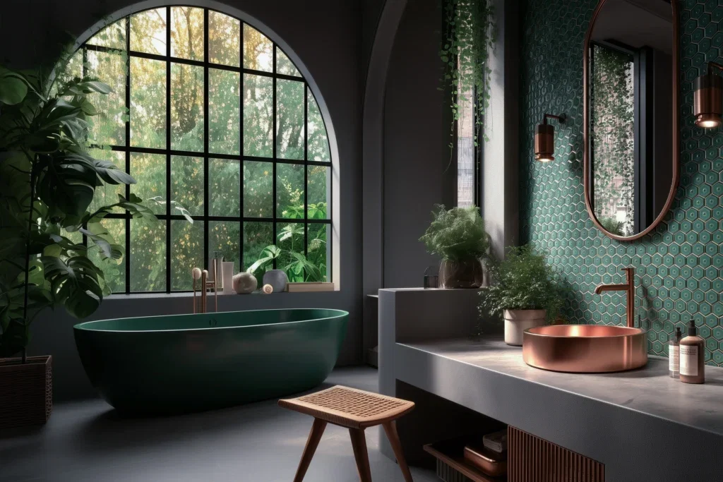 Render bathroom with AFH-OH-13525 2