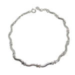 zilveren schakelarmband Boston cross connected armband dames zilver Lengte verstelbaar 17-19cm Zilverana 925 zilver