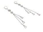 zilver oorbellen Donna, ster 22 cubic zirconia oorbellen dames zilver sieraden vrouw Zilverana 925 Zilver