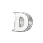 Alfabet letter D bead  Bedel  Zilverana  geschikt voor Biagi , Pandora , Trollbeads armband  925 zilver