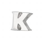 Alfabet letter K bead  Bedel  Zilverana  geschikt voor Biagi , Pandora , Trollbeads armband  925 zilver