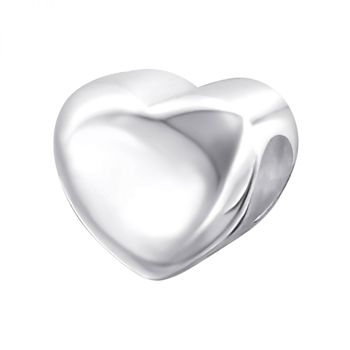 Heart bead  Hart  Bedel  Zilverana  geschikt voor Biagi , Pandora , Trollbeads armband  925 zilver