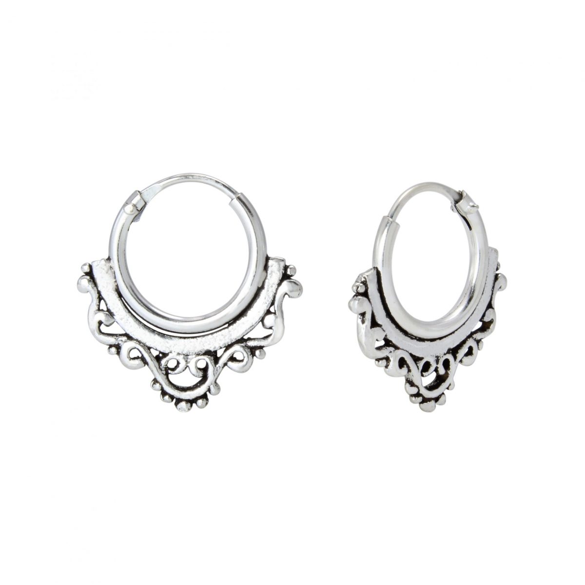 Zilver 10mm boho bali oorringen  oorbellen dames zilver  Ear hoops  zilverana  Sterling 925 Silver