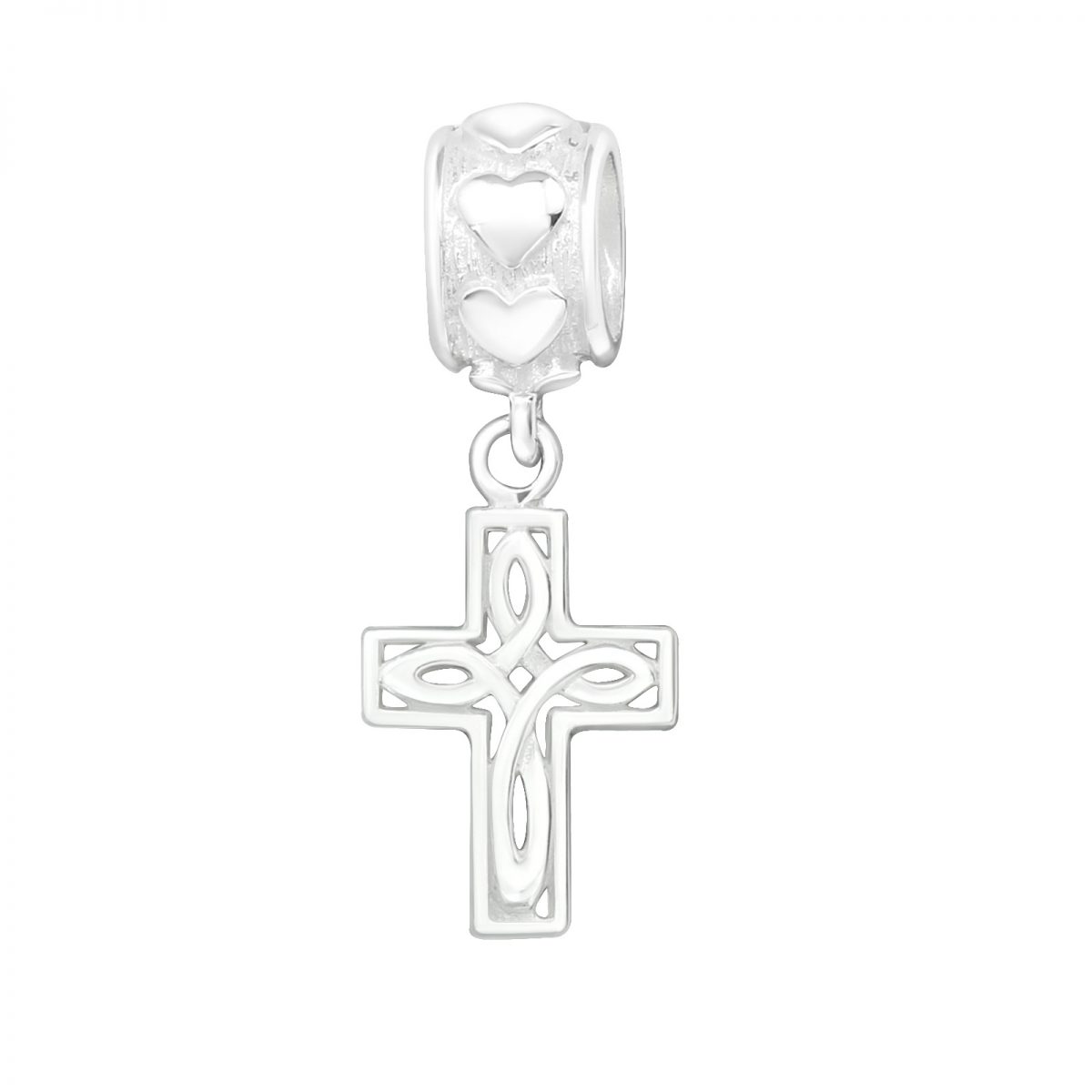 dangle kruis bedel  peace bedel  bead  Zilverana  geschikt voor Biagi , Pandora , Trollbeads armband  925 zilver