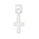 dangle kruis bedel  peace bedel  bead  Zilverana  geschikt voor Biagi , Pandora , Trollbeads armband  925 zilver