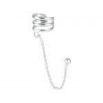 ear cuff zilver met ketting en oorsteker  oorklem dames zilver  chain Ear Studs  zilverana  Sterling 925 Silver