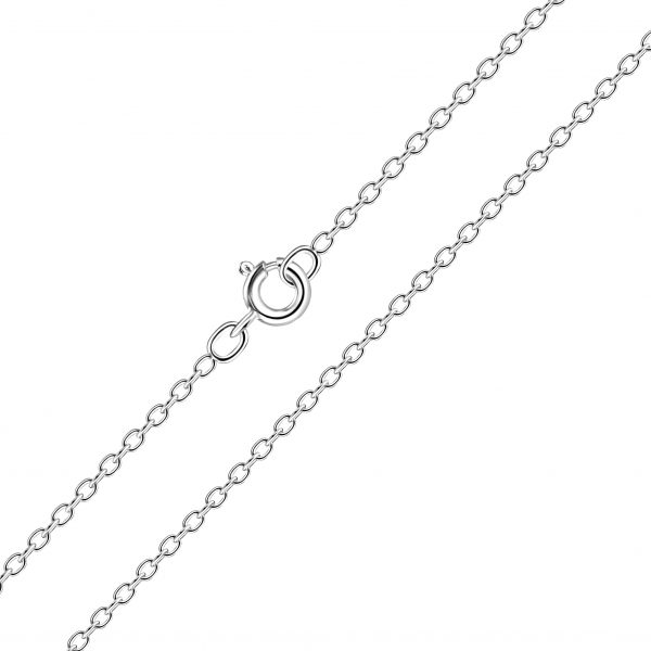 Fijne zilveren ketting  karabijn sluiting  45 cm  1.0mm  cable chain  ketting dames  Zilverana  sieraden vrouw  Sterling 925 Silver