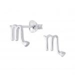 Zilver oorsteker sterrenbeeld schorpioen  zodic sign scorpio  oorbellen dames zilver  zilverana  Sterling 925 Silver
