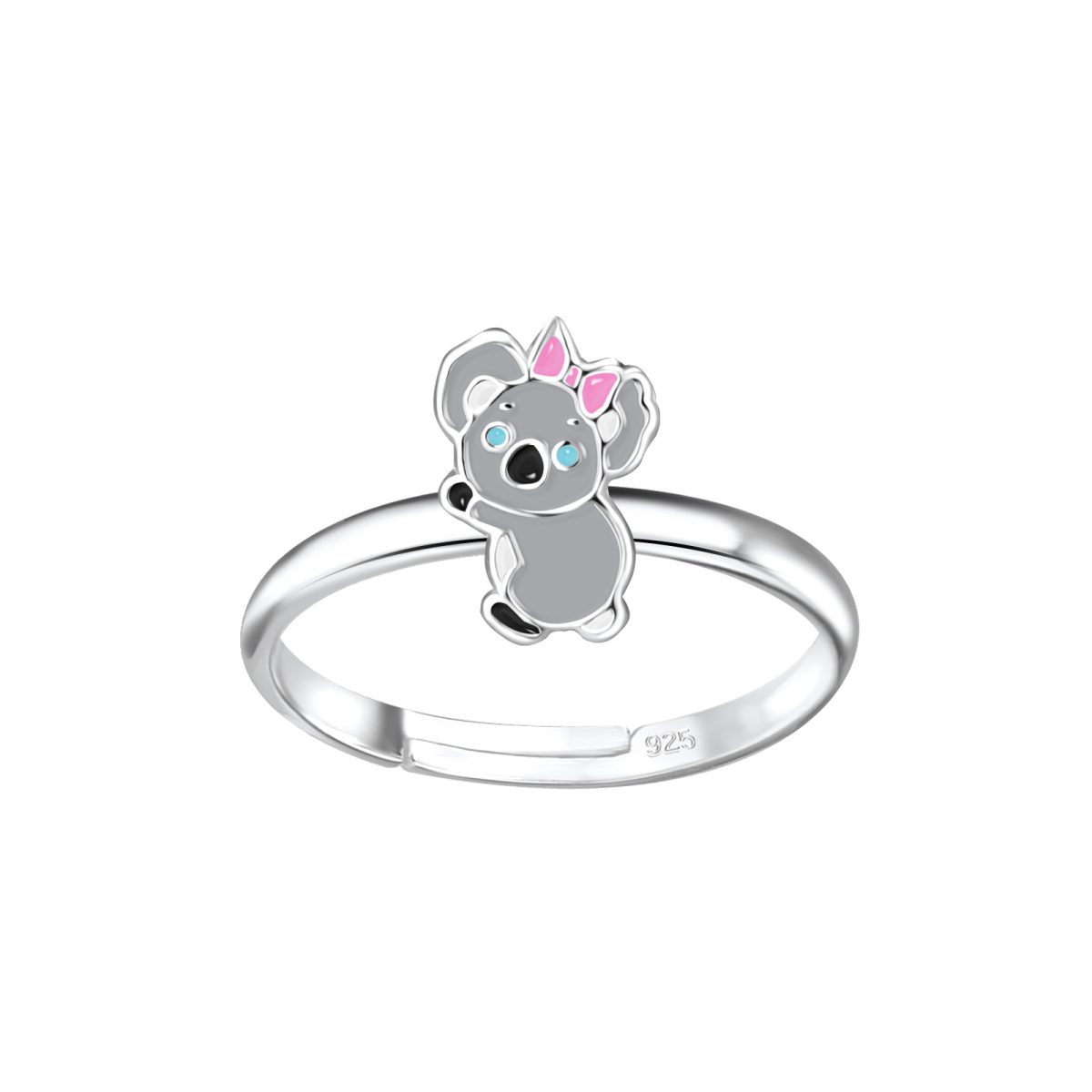 zilveren kinderring koala  verstelbare ring  Meisje Zilver  Zilverana  Sterling 925 Silver
