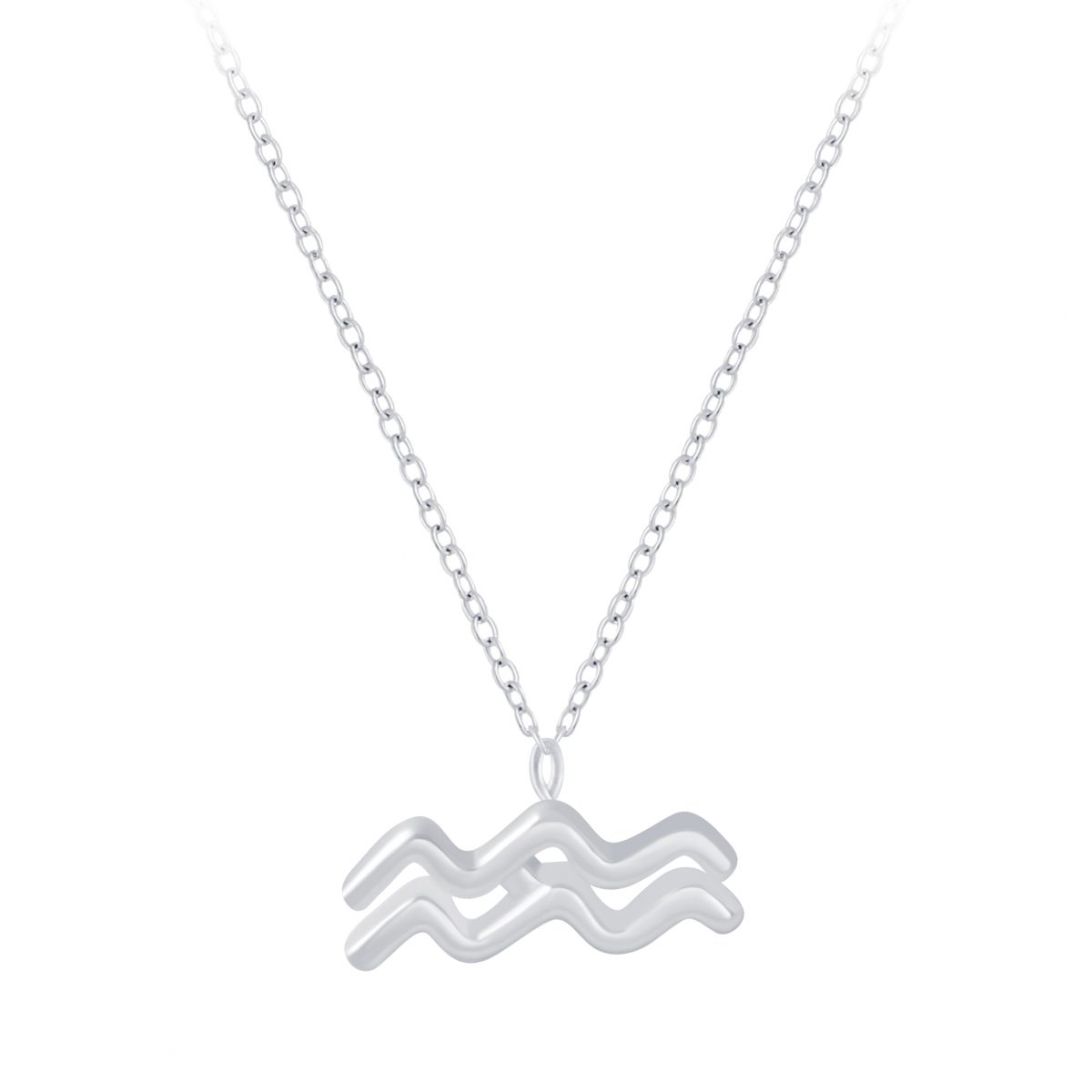 zilveren sterrenbeeld ketting waterman  zodiac sign aquarius ketting dames  Zilverana  sieraden vrouw  Sterling 925 Silver