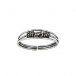 Zilveren teenring bali oxi  Silver bali Adjustable Toe Ring  Zilverana  Sterling 925 Silver (Echt zilver)