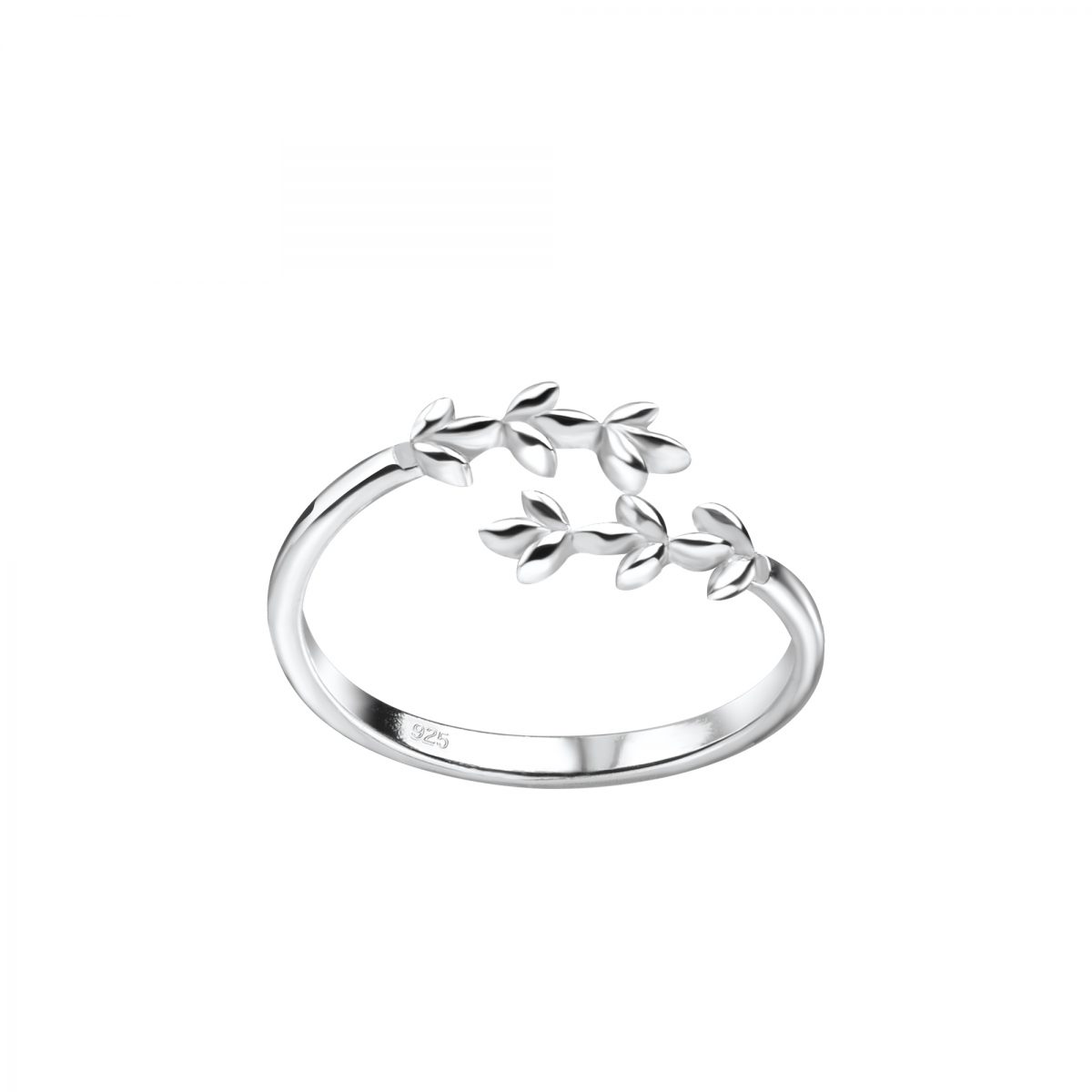 Zilveren teenring takjes   Silver branches Adjustable Toe Ring  Zilverana  Sterling 925 Silver (Echt zilver)