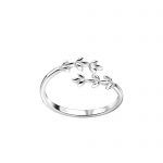 Zilveren teenring takjes   Silver branches Adjustable Toe Ring  Zilverana  Sterling 925 Silver (Echt zilver)