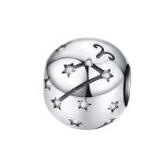 Sterrenbeeld ram bedel zirkonia  zodiac aries bead  Zilverana  geschikt voor Biagi , Pandora , Trollbeads armband  925 zilver