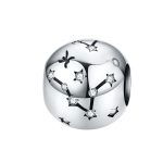 Sterrenbeeld vissen bedel zirkonia  zodiac pisces bead  Zilverana  geschikt voor Biagi , Pandora , Trollbeads armband  925 zilver