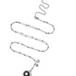 Proud MaMa Babybel steel Zilver, maansteen  Zwangerschapsketting  Proud MaMa  Babybel Bola  Zwangerschapsbel