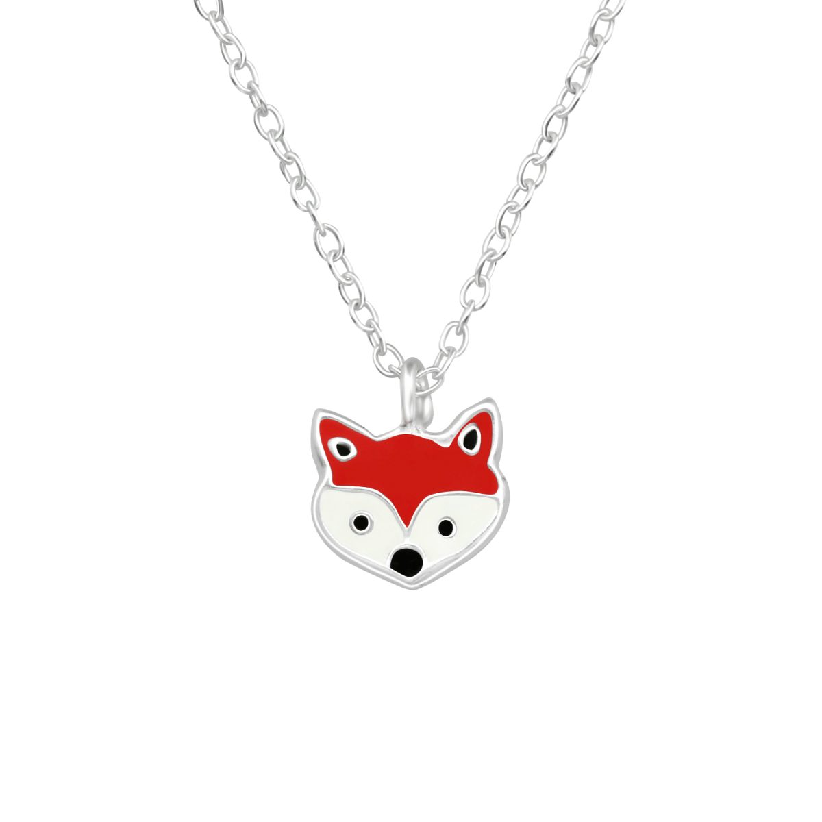 Zilveren kinderketting met vosje hanger  vos ketting meisje  Zilverana  Sterling 925 Silver (Echt zilver)