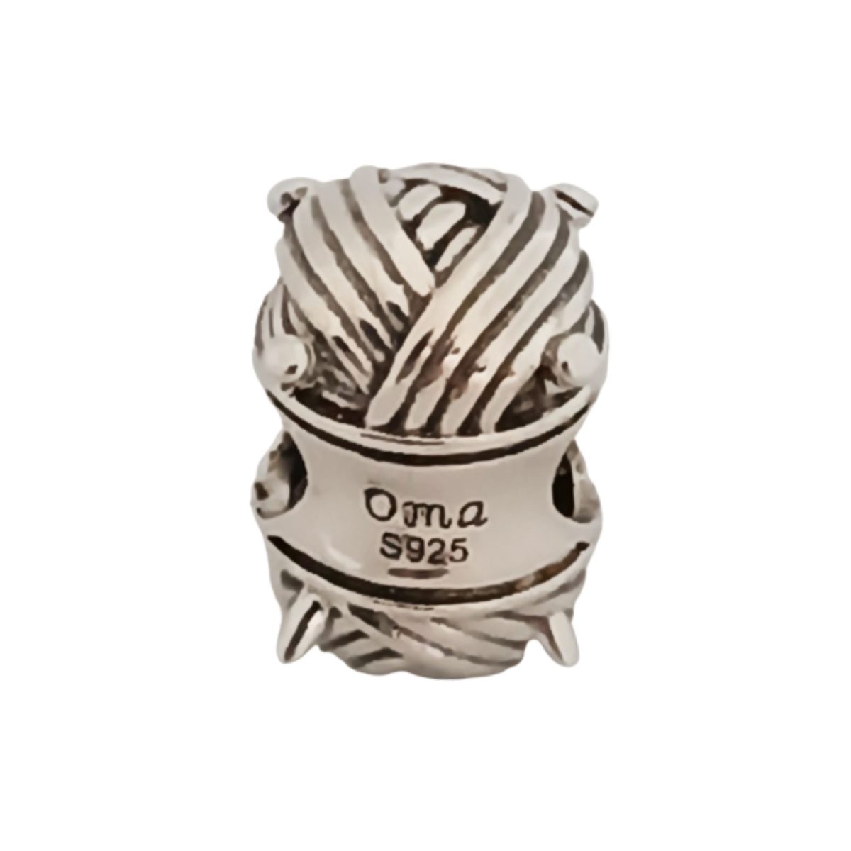 Oma bolletje wol bedel bead past op Pandora van Zilverana van S925 zilver kwaliteit