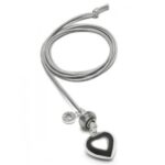 Proud MaMa hart babybel ketting (grijs) - Afbeelding 2