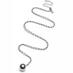 ProudMaMa basic babybel stainless steel Zilver - Grijs zwangerschapsketting