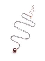 ProudMaMa basic babybel stainless steel Roze - Blauw zwangerschapsketting