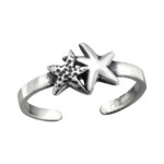 Zeester teenring in 925 zilver van Zilverana. One size fits all