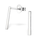 Zilver staaf oorknopjes in 925 zilver van Zilverana.