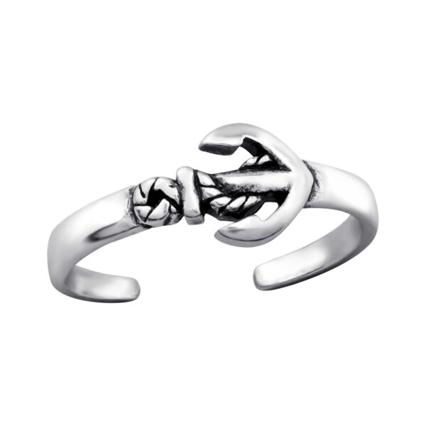 teenring met anjer gemaakt van 925 zilver van Zilverana. One size fits all