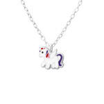 Leuke kinderketting met unicorn hangertje van Zilverana. Alles in kwaliteits 925 Zilver.