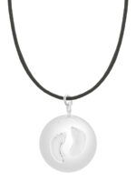 Zwangerschapsketting met voetjes zilver van ProudMaMa