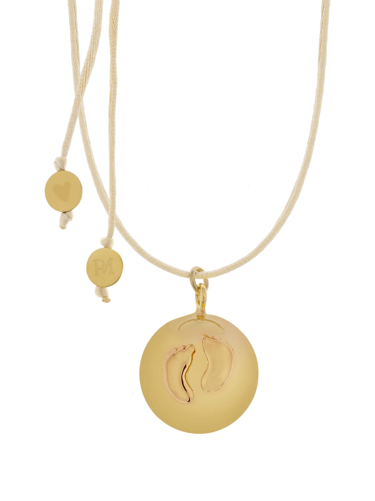 zwangerschapsketting met voetjes goudkleurig ProudMaMa