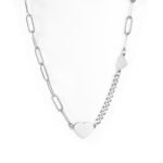 stainless steel ketting met hartjes