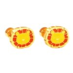 Leeuw oorbellen voor meisjes – gold-plated Premium staal oorknopjes – Zilverana